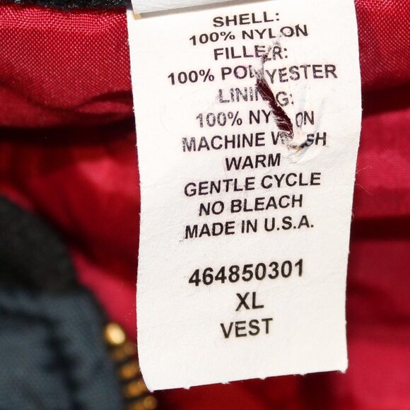 K-Way Men's Quilted Vest XL Navy Blue Nylon Polyester Lining USA Made - Picture 6 of 10